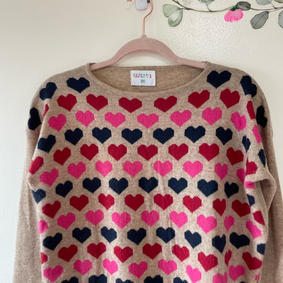 Compañia Fantastica Coeur Curriculum Sweater Size Small/Medium - Picture 3 of 6